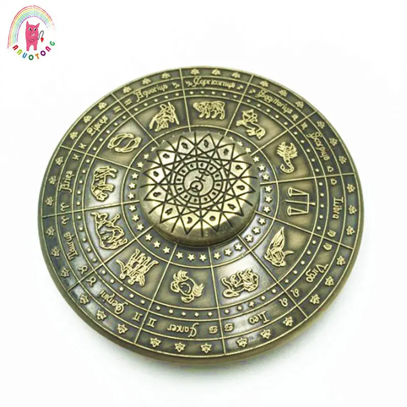 Nieuwe НЛО Китайский Зодиак гироскоп фиджет браслет Спиннер для пальца EDC ручная