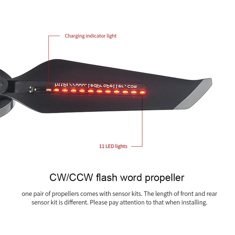Низкий уровень шума DIY программируемый светодиодный пропеллер креативные