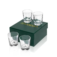 rock whiskey glass 8 oz for old fashioned cocktail scotch bourbon rum set of 4 crystal bar glasses tumbler cup