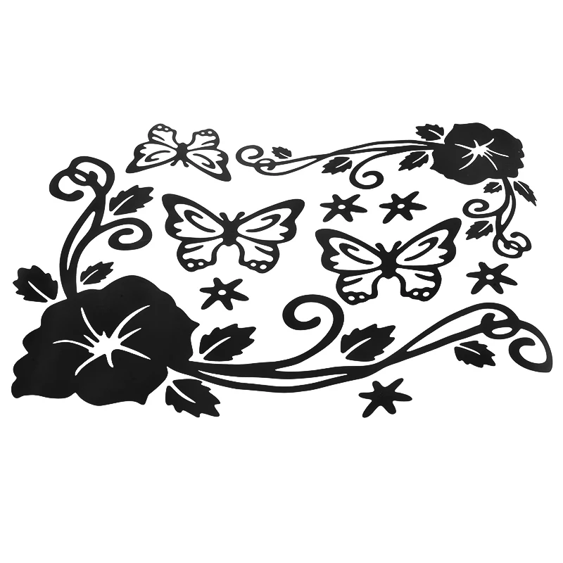 Европейский цветок наклейки s кружева паста гостиной окна декоративные