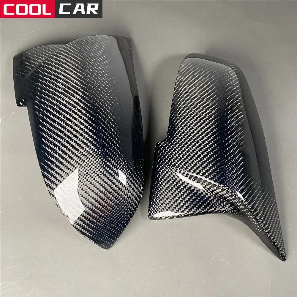 

Real Carbon Fiber Rearview Mirror Cover Cap for Bmw F20 F21 F87 M2 F23 F30 F36 X1 E84 I3 I3S Car Accessories