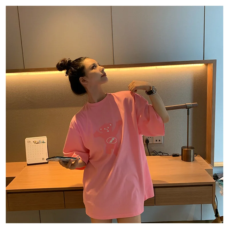 

Футболка we11done Мужская/женская с мультяшным принтом, топ с коротким рукавом в стиле оверсайз, хлопковая, в стиле хип-хоп