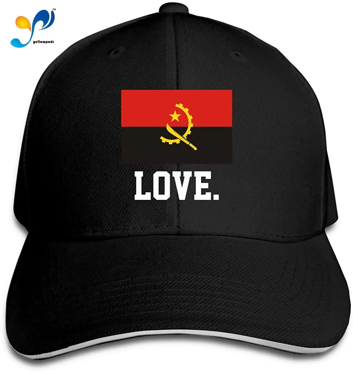 

Angola Flag Men Cotton Classic Baseball Cap Adjustable Size