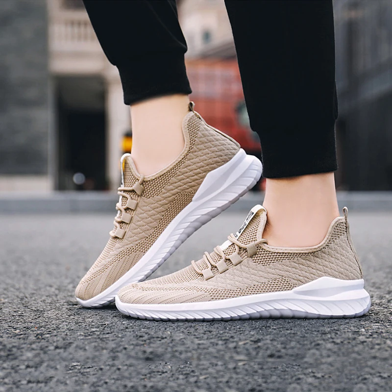 

Hot Sale Light Running Shoes Comfortable Casual Men's Sneaker Breathable Non-slip Wear-resistant Outdoor Walking Men Sport Shoes