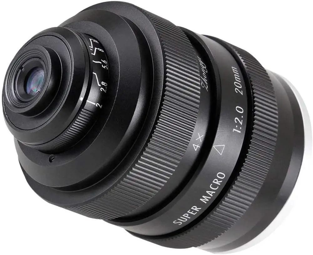 ZHONGYI Mitakon 20 мм f/2 полная Рамка 4.5x супер макрообъектив для Canon EF Mount Camera | Электроника