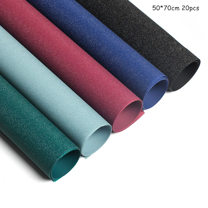 

20pcs Phantom Starry Flowers Wrapping Paper Roses Packaging Bouquets Flowers Material Matte Waterproof Wrapping Paper