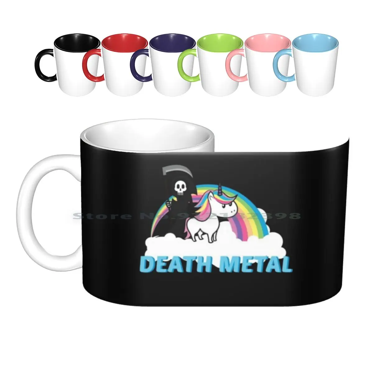 

Funny Death Metal Shirt Ceramic Mugs Coffee Cups Milk Tea Mug Punk Grunge Retro Goth Vintage Cool Music Tape Black Emo Guitar