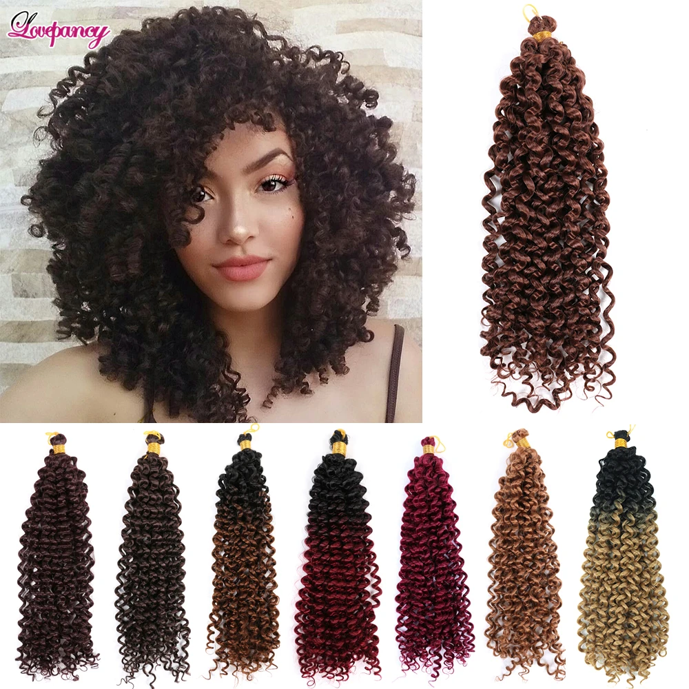 

Lovepancy Synthetic Crochet Hair Braiding Hair Extensions Water Wave Braids Blonde 613 Bundles Freetress Afro Kinky Twist Bulk