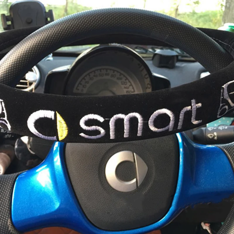 Тюнинг автомобиля чехол на руль тёплый протектор внутреннее украшение для Smart