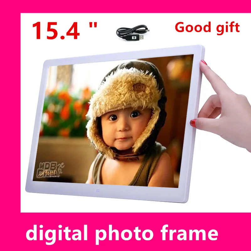 

15.4 inch HD Digital Photo Frame MP3 MP4 Movie Player Alarm Photo Frames Photo Digital Photos Frames