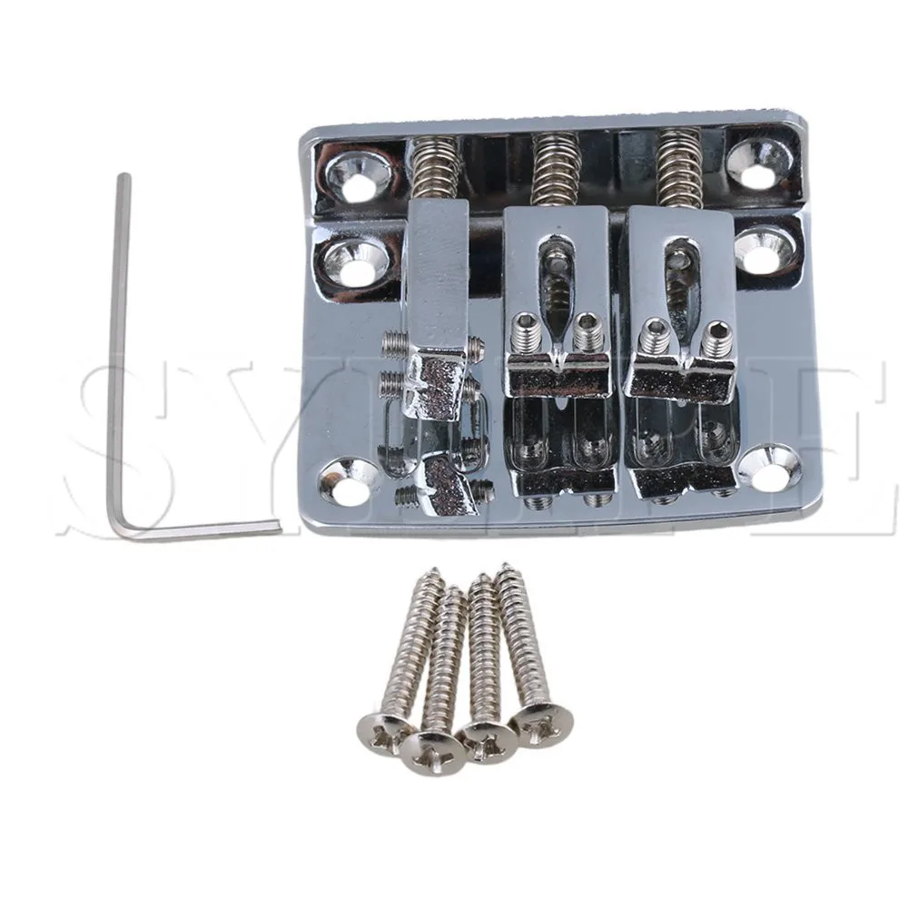 Серебро Хром покрытое цинковым сплавом Ретро стиль Электрогитары хвостовой мост