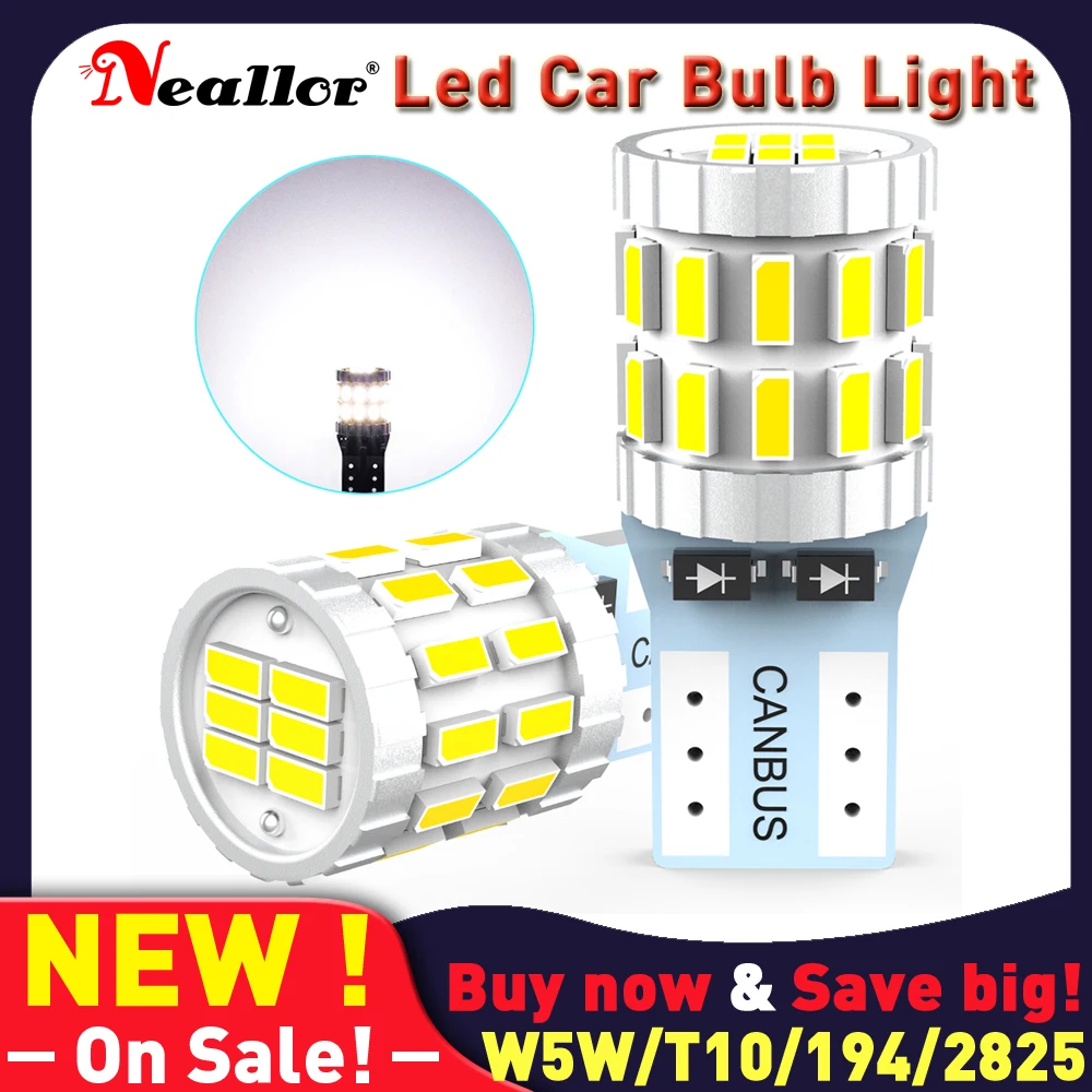 

W5W светодиодный T10 168 194 лампочки Canbus 4014 9SMD для Стоянкы Автомобилей Автомобиля сигнальный фонарь Интерьер Карта Потолочные плафоны дневные х...