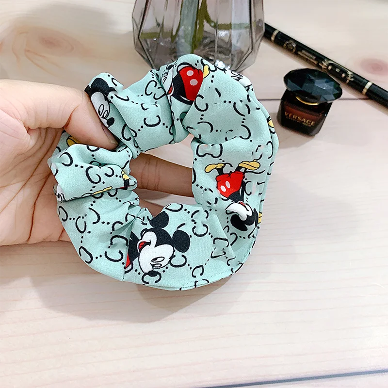 Резинка для волос с принтом Микки Мауса модная эластичная аксессуары ленты