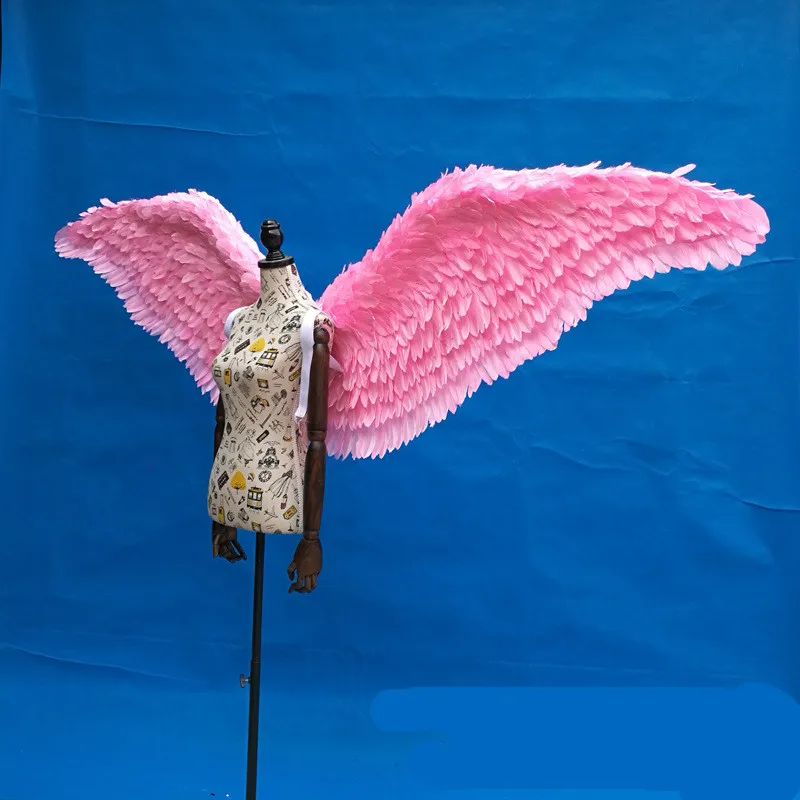 Белый Розовый Новый Стиль Крылья Ангела реквизит для косплея подиума шоу