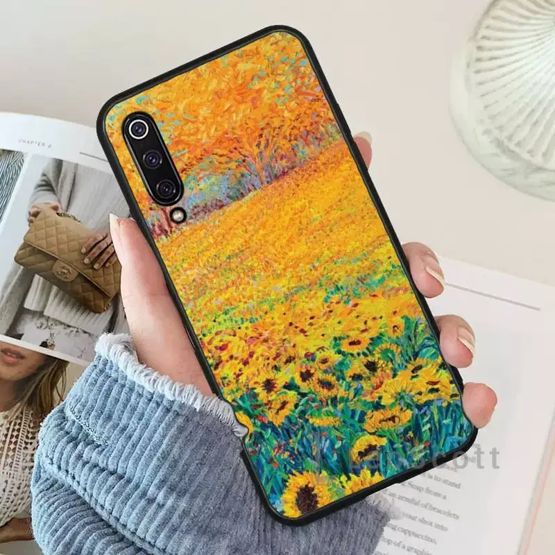 

classical Flowers art painting Phone Case For Xiaomi Redmi 7 9t 9se k20 mi8 max3 lite 9 note 8 9s 10 pro
