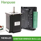 Шаговый двигатель NEMA23, 2.8A, 189n. Cm 57, 23HS7628 с контроллером драйвера DM542S, плата привода двигателя, модуль и 3D-принтер