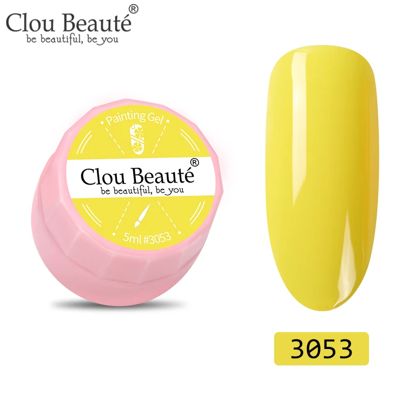 3053 Clou Beaute 72 цвета гель-краска УФ/светодиодный гель для ногтей замачиваемый дизайн ногтей светодиодный лак для ногтей УФ-гель для ногтей DIY Краска паук гель лак - Цвет: 3053