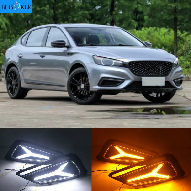 1 пара Автомобильные светодиодные дневные ходовые огни белые желтые синие