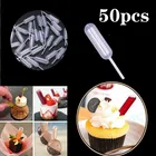 Мини-пипетки переносные для капкейков, мороженого, соуса, кетчупа, выпечки, 4 мл, 50 шт.