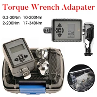 new high quality 3 pcs digital torque wrenches adapter with led display buzzer alert adjustable spanner wrench car repair tool