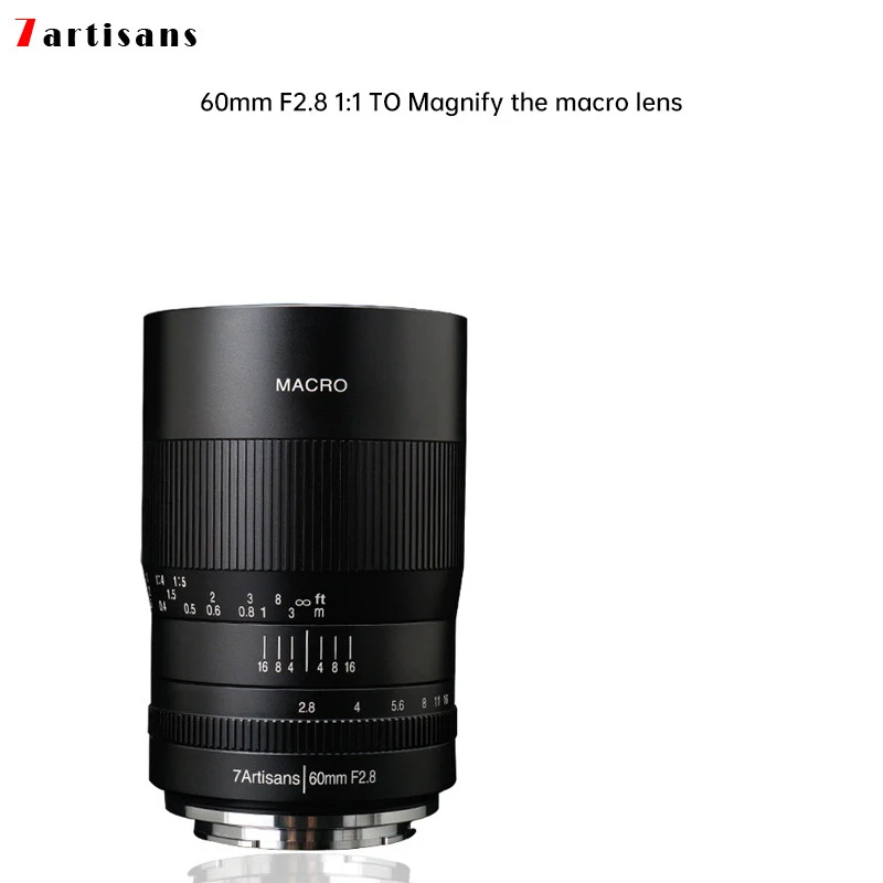 7 макросъемки 60 мм f2.8 1:1 увеличение макрообъектив подходит для Canon EOSM EOSR E Fuji M43 nikon z