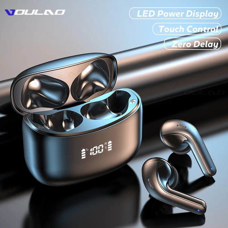

TWS True Wireless Bluetooth 5.0 Earphones Touch Control Mini Earbuds Stereo Sport Wtaerproof Handsfree Headsets Headphone
