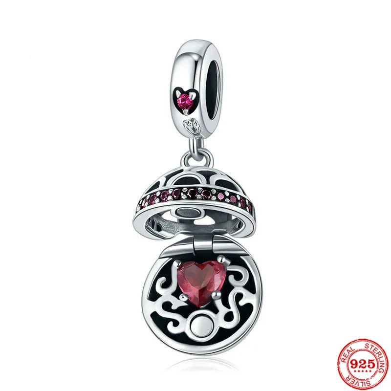 Новинка серебро 925 пробы чашка стетоскоп солнце открытая любовь фотоэлемент