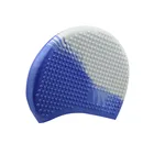 Силиконовая шапочка для плавания с принтом для взрослых, прочная эластичная шапочка для плавания с длинными волосами для защиты ушей и дыхания, для университета