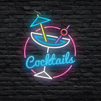 custom neon signs led light cocktails logo design wall dector for home drink shop bar party personalized decor neon light