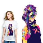 Наклейки на одежду Горячее предложение, аниме, косплей Jinx, термоклейкие виниловые наклейки для худи, футболок, моющиеся значки