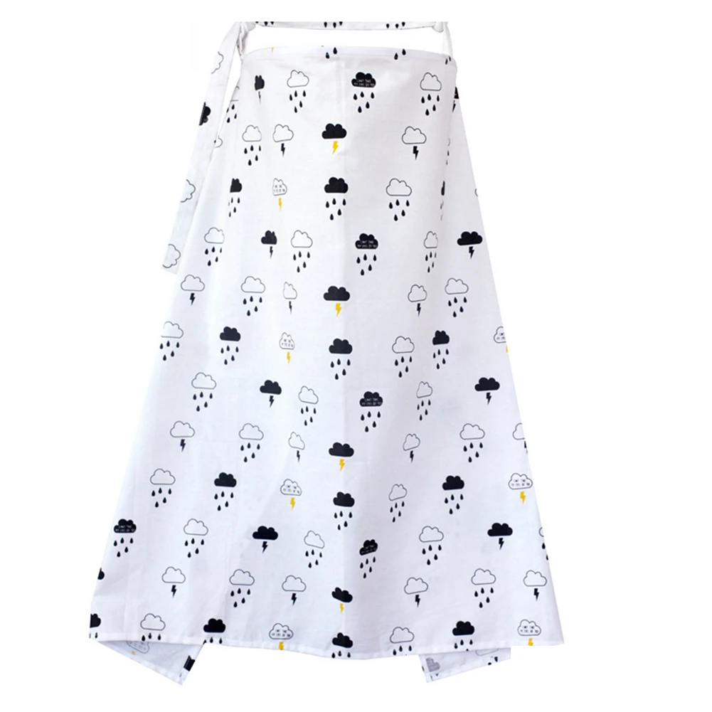 

Secure Shawl Nursing Cover Soft Apron Privacy Open Neckline Adjustable Baby Feeding Poncho Cotton Blend Outdoor In Public