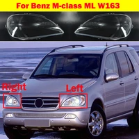 car front headlight cover 2002 2005 headlamp lampshade light shell glass lens cover for mercedes benz m class ml w163