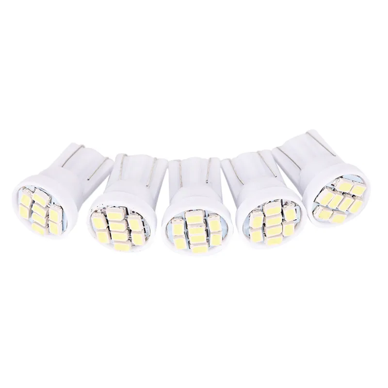 

10pcs/lot Blue T10 8-SMD 3020 LED Wedge Side Light bulb Lamp W5W 194 168 501 12V