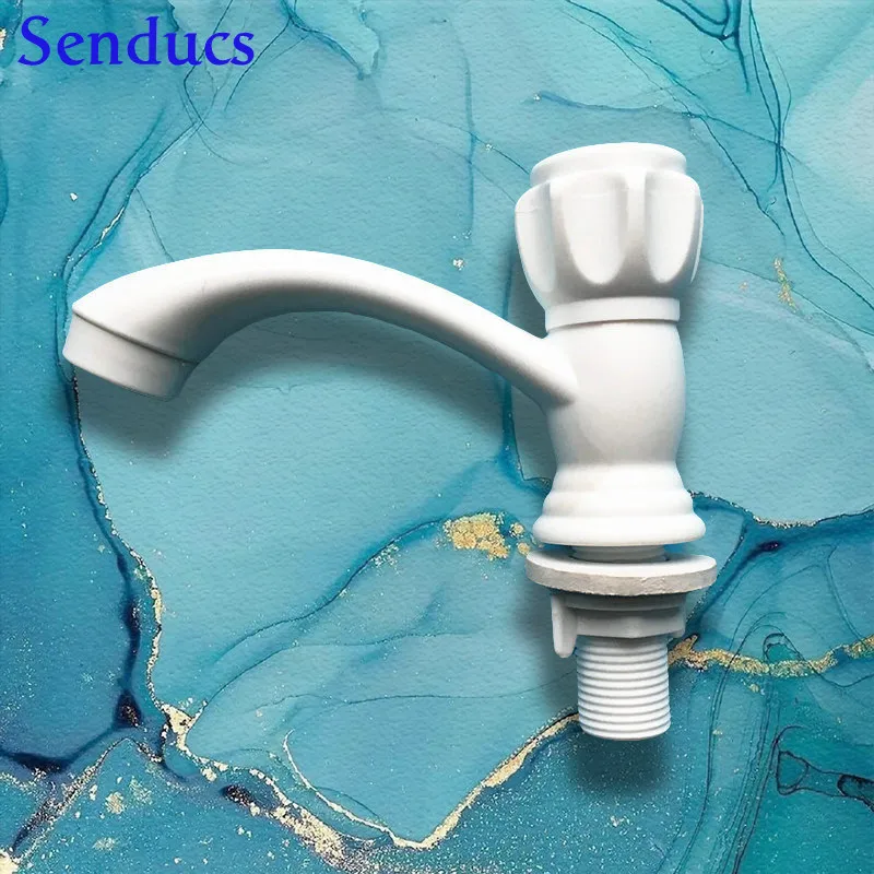 

Классический смеситель для раковины в стиле ретро, белый кран для умывальника, одна ручка, «Водопад», кран в стиле ретро