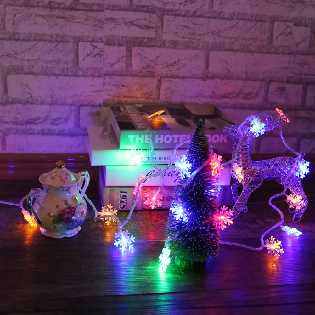 

LED Christmas Lighting Strings Garland LED Snowflake Curtain Icicle String Lights Ice Bar Garlands Fairy Light for Garden