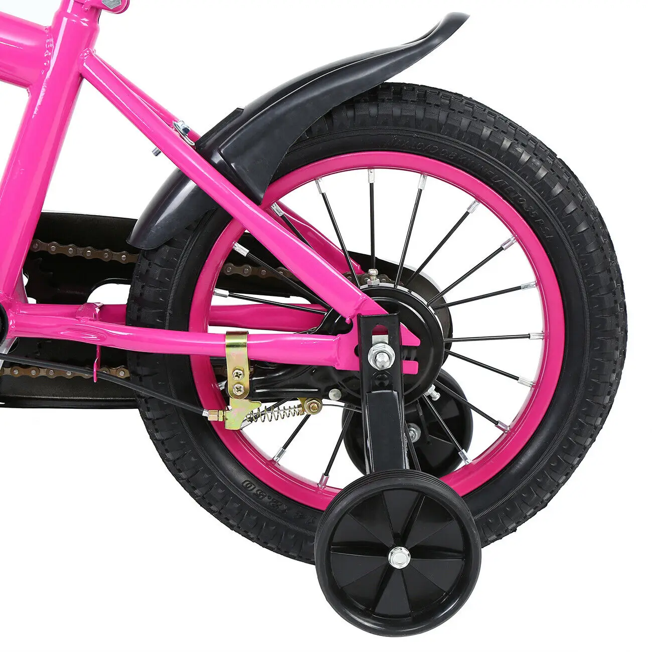 Ridgeyard 14 Inch Children Kids Bicycle Freestyle Road Bike Auxiliary Training Wheel Riding For 3-6 Years Old Girls Gift Pink | Спорт и