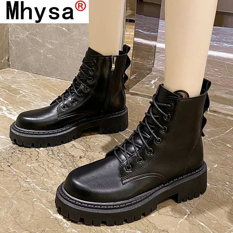 

Новинка осени 2021, модные женские ботильоны из лакированной кожи на платформе и квадратном каблуке, женские ботильоны челси на шнуровке с бо...