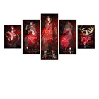 5 шт. Холст Аниме Фигурка манга Ninja Akatsuki постеры Hd настенное искусство модульные картины для гостиной домашний Декор Картина рамка