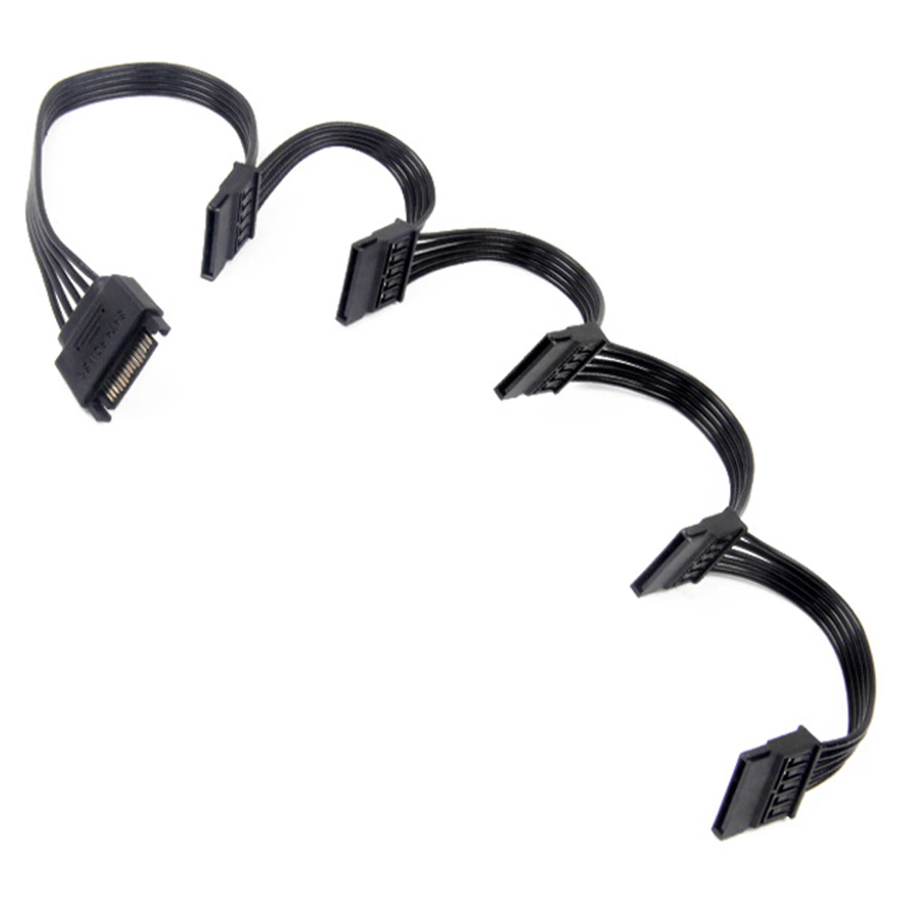 2 шт. 15Pin SATA Питание сплиттер кабель жесткого диска 1 Мужской до 5 Женский