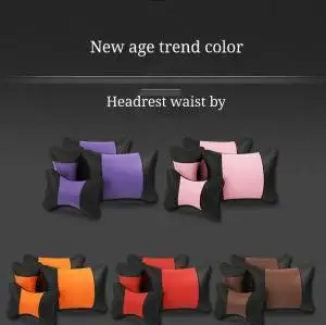 

Car Seat Headrest Pillow Head Neck All-weather Gauging Device Home Office Neck Rest Car Back Lumbar Cushion