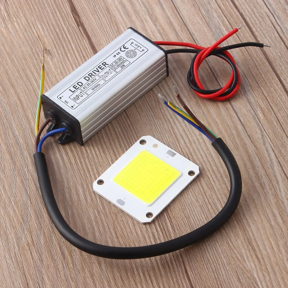 

30/100W DC 20-36V COB светодиодный чип лампа Chips для Точечный светильник потолочные светильник сада квадратный встроенный светильник светодиодный б...