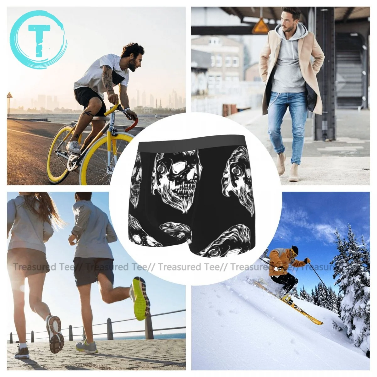 

Viking Underwear Boys Design Sexy Trunk Sublimation Hot Polyester Boxer Brief