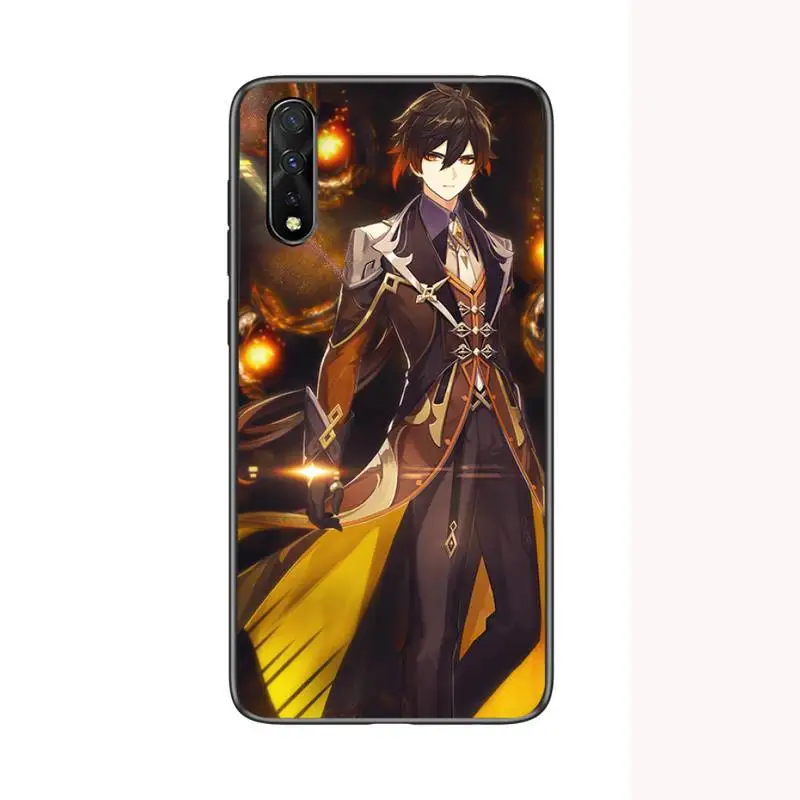 

zhongli genshin impact Phone Case for Samsung s21 ultra S6 S7 edge s8 s9 s10 smart S20 plus lite S10E note 10 20 pro coque