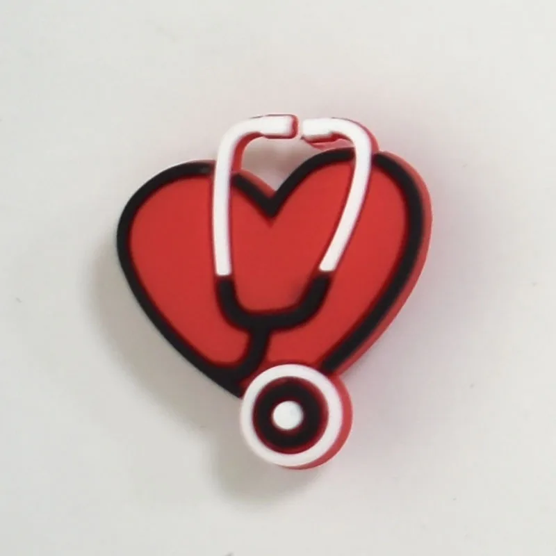 10 шт./лот ПВХ аниме медицинские инструменты подвески для обуви модные медсестры