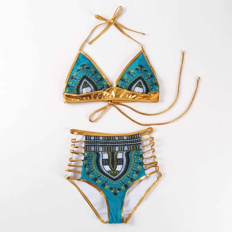 Новые банные костюмы в африканском стиле с принтом комплект бикини сексуальный