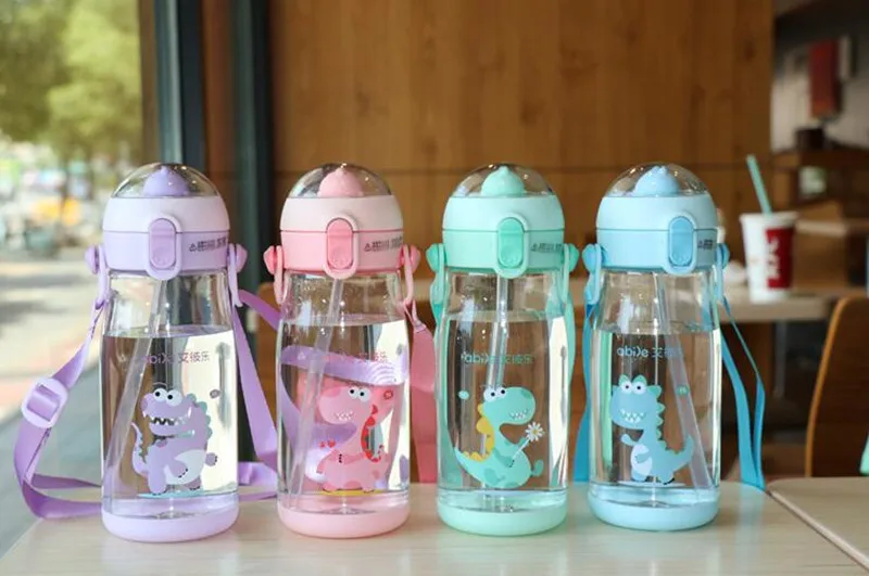 Детская Бутылочка 550 мл с плечевым ремнем школьная соломенная бутылка для