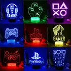 Рождественский подарок на заказ, фото, 3d Ночной светильник, акриловый светильник, геймпад, цветной сенсорный USB, питание от батарейки AA, настольная декоративная лампа