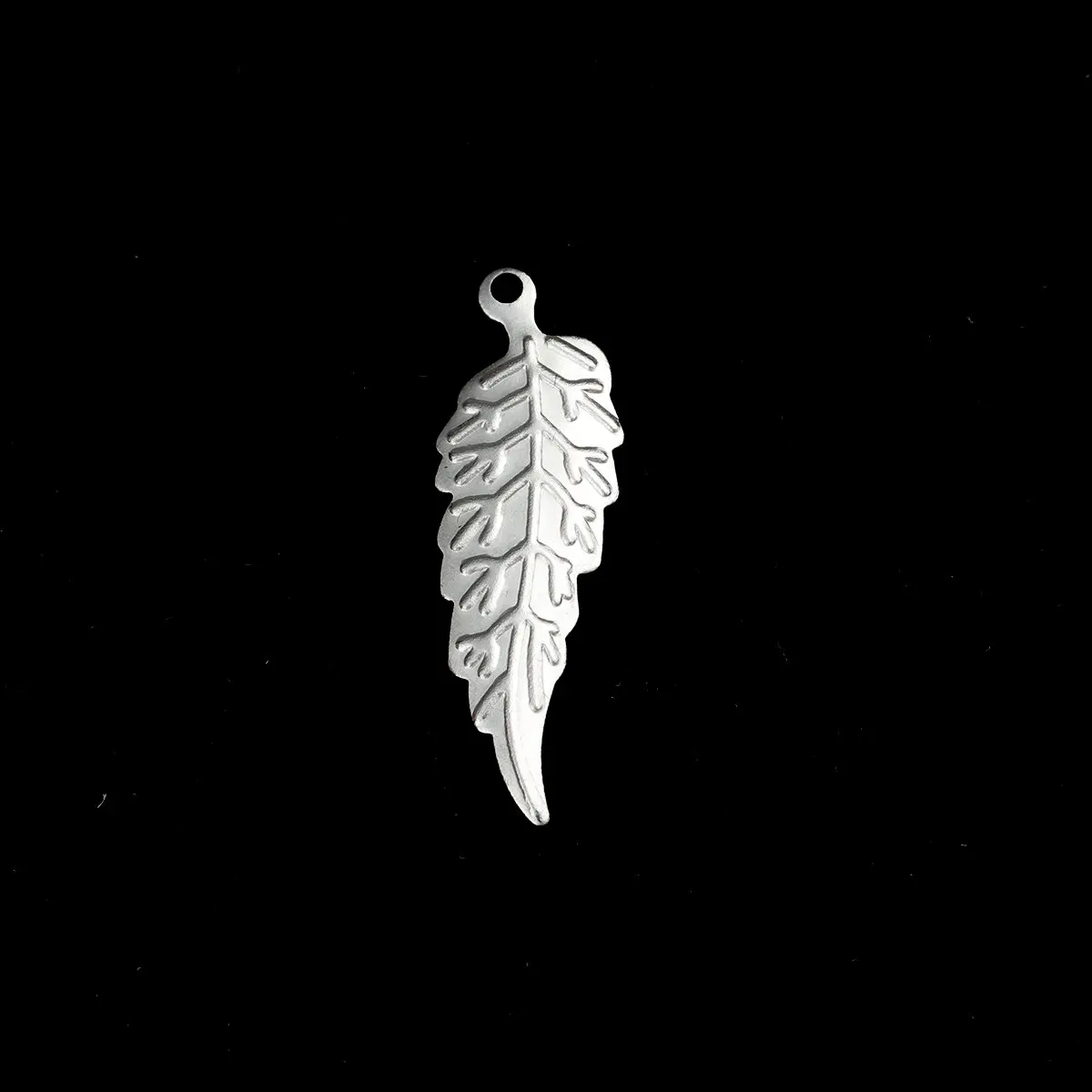 

10 PCs Stainless Steel Organza Leaf Leaves Charms Leaf Silver Tone Classic Charms Pendants Jewelry Making DIY Jewelry Findings