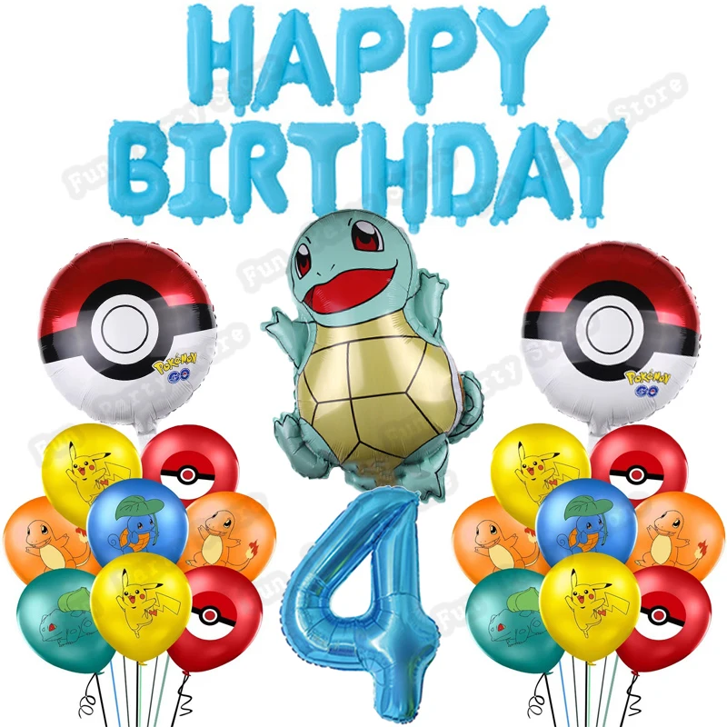 Воздушный шар &quotПокемон&quot праздничное украшение для вечевечерние Пикачу