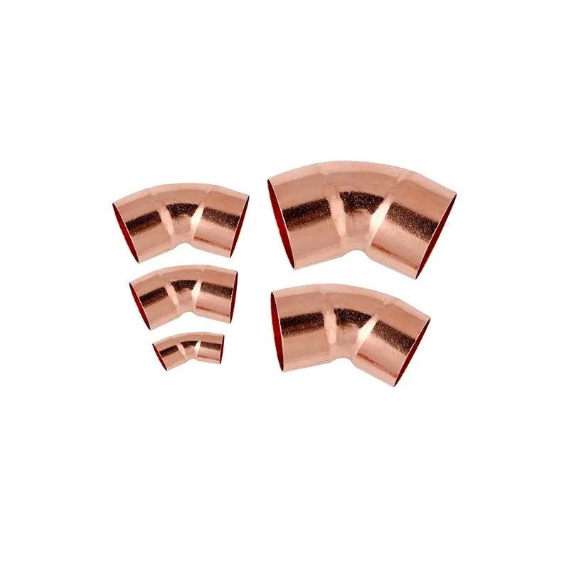 

9.52mm - 50.8mm Copper Welding Pipe Fitting 45 Degree Equal Elbow Double Socket Connector for Air Conditioning Refrigeration